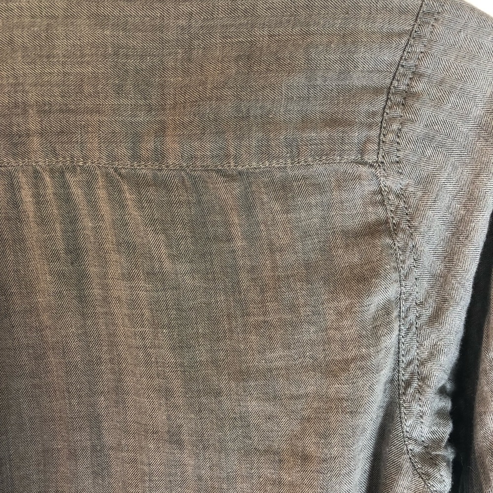 Steven Alan Gray Chambray Button-Up Euc - image 4